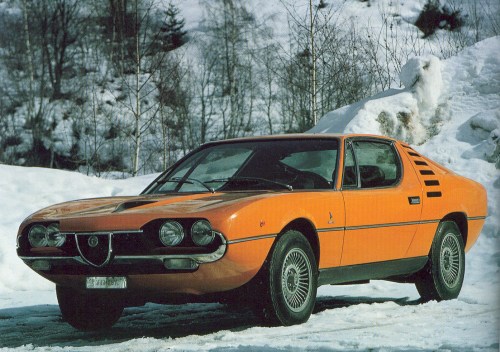 Alfa Romeo Montreal orange Frontansicht