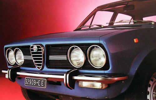 Alfa Romeo Alfetta Berlina Frontansicht